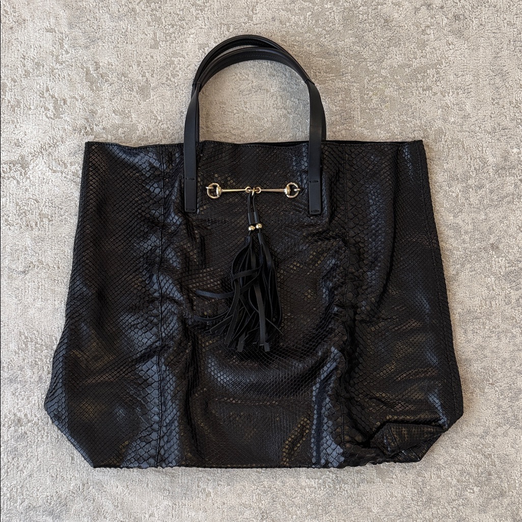 Elegant Black Tote Bag